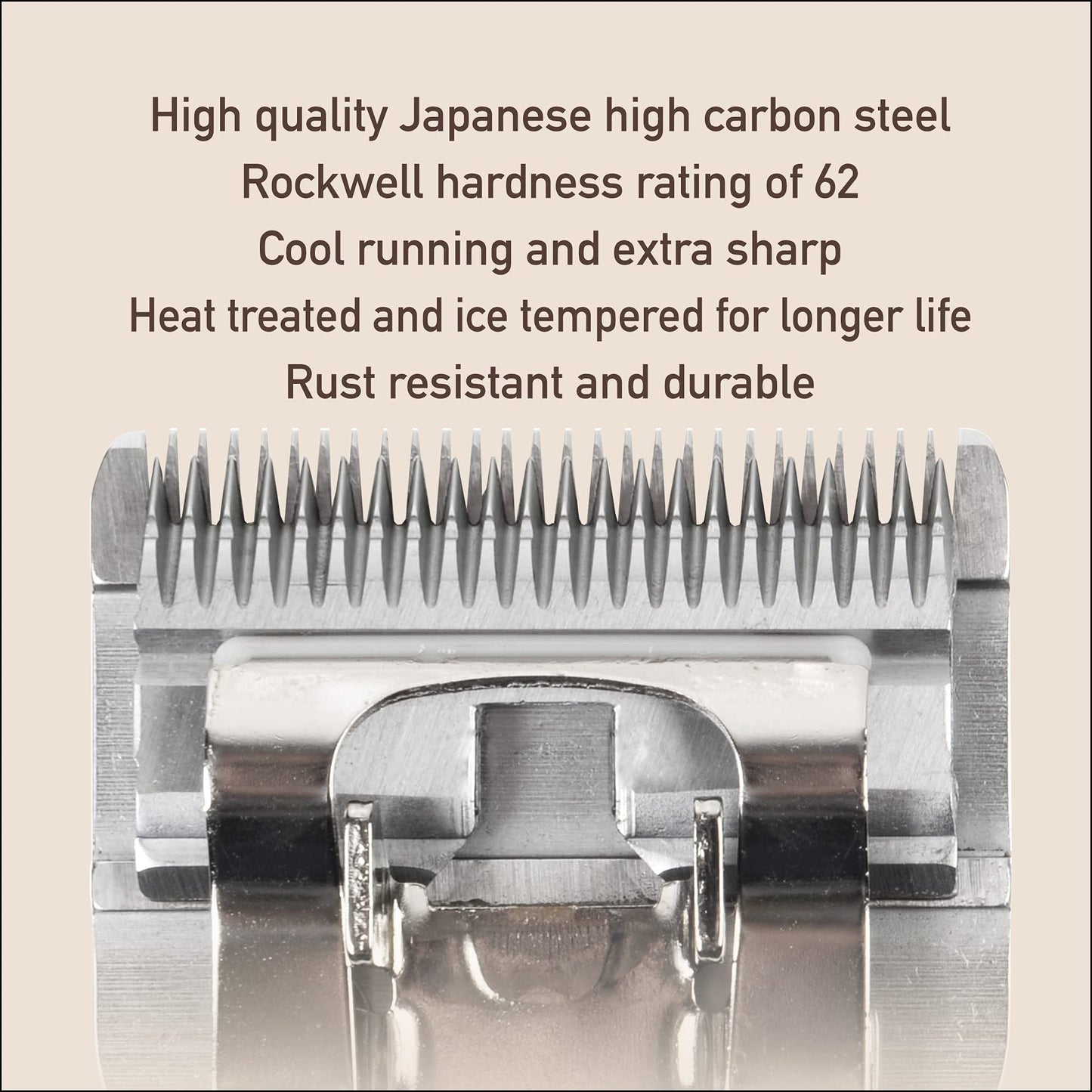 Furzone Detachable Blade - Size 30 Blade 1/50", Made of Extra Durable Japanese Steel, Compatible with Most Andis, Oster, Wahl A5 Clippers