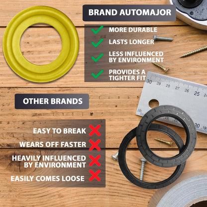 15 Pcs Oil Drain Plug Rubber Coated Stainless Steel Gasket - 9mm Replacement for Mercury-Mercruiser Gear Case Drain Plug OEM 26-830749 Fits for 1984-2012 by AUTOMAJOR