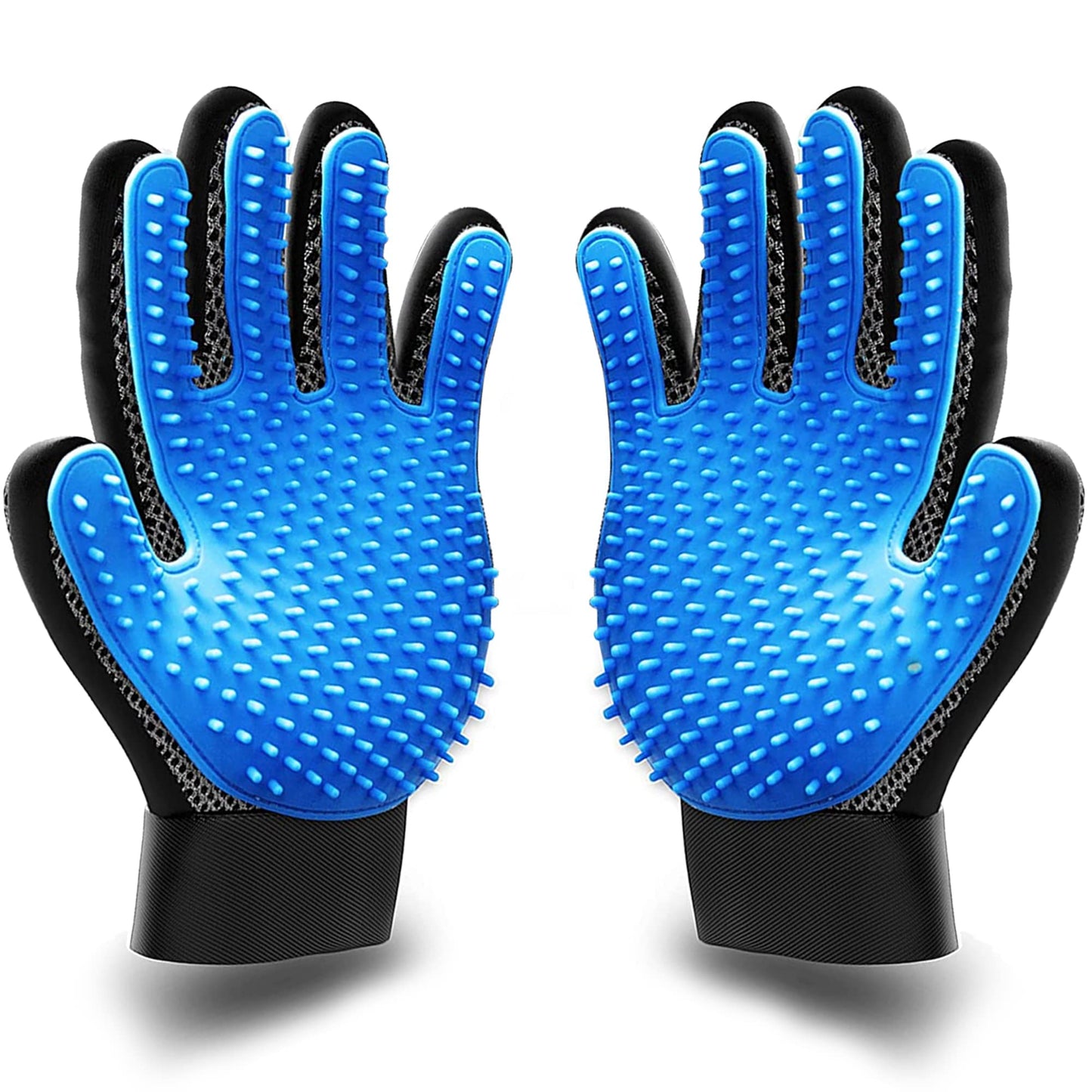KENNELS & KATS Pet Grooming Gloves | Deshedding Glove for Easy, Mess-Free Grooming | Grooming Mitt for Dogs, Cats, Rabbits & Horses with Long/Short/Curly Hair | Pet Hair Gloves for Pet Hair Removal
