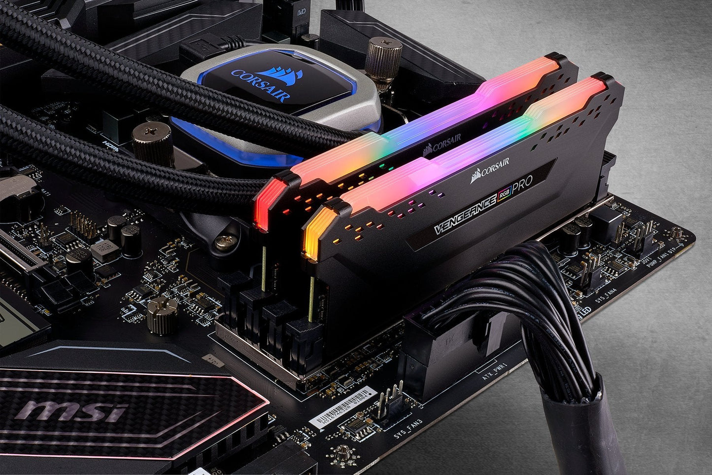 Corsair VENGEANCE RGB PRO DDR4 RAM 32GB (2x16GB) 3600MHz CL18 AMD Ryzen iCUE Compatible Computer Memory - Black (CMW32GX4M2Z3600C18)