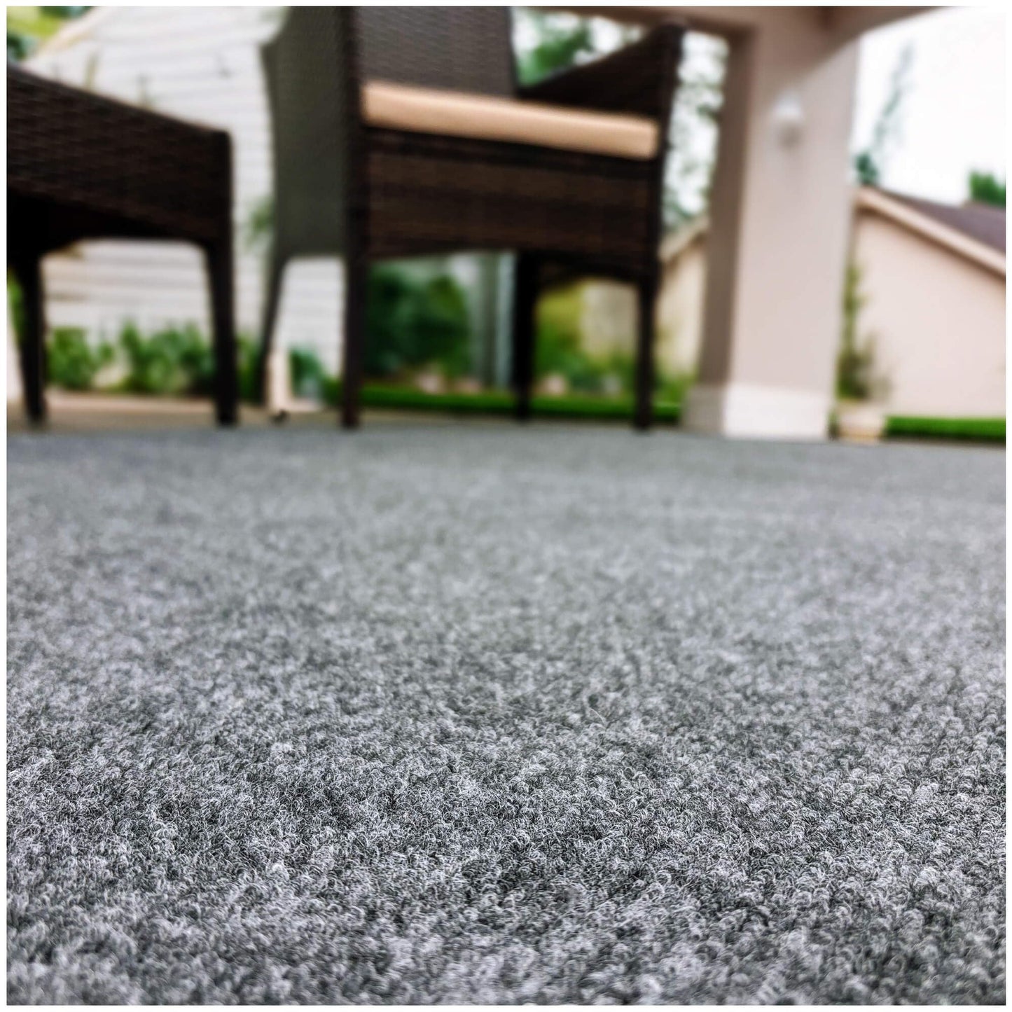 KOECKRITZ 5'x8' Indoor Outdoor Area Rug – Cloud Grey, Lightweight Economy Carpet for Living Room, Bedroom, Kids Room, Entryway – Stain Resistant