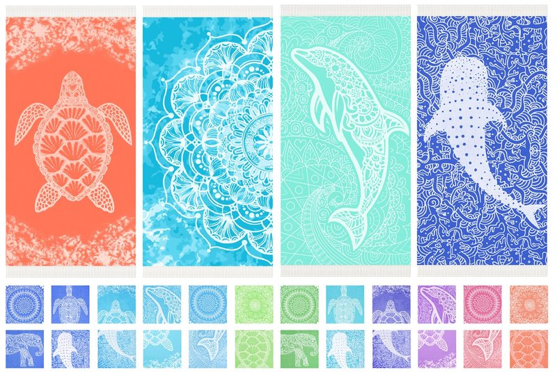 Widdonen Thin Turkish Beach Towel Lightweight Quick Dry Absorbent Cotton Bathroom Bath Pool Swim Towels Extra Large Oversized Sand Free Beach Accessories Essentials Cloud Gifts for Adult