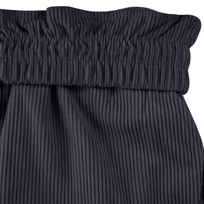 ZOCANIA Mens Corduroy Shorts Elastic Waistband Drawstring Casual Summer Short Pants Jogging Gym Short with Pockets Navy Blue