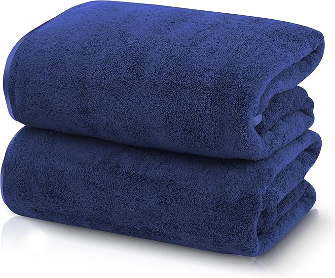TENSTARS Silk Hemming Bath Towels