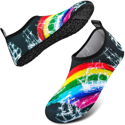 DigiHreo Water Shoes Barefoot Quick-Dry Outdoor Beach Swim Sports Aqua Yoga Socks Slip-on for Women Men
