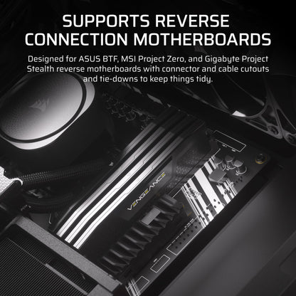 CORSAIR FRAME 4000D RS ARGB Modular Mid-Tower ATX PC Case – High Airflow, 3x Pre-Installed RS ARGB Fans, InfiniRail™ Fan Mounting System, ASUS BTF, MSI Project Zero, Gigabyte Project Stealth – Black