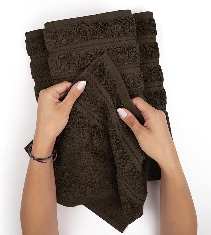 American Soft Linen Luxury 4 Piece Bath Towels, 600 GSM 100% Cotton Turkish