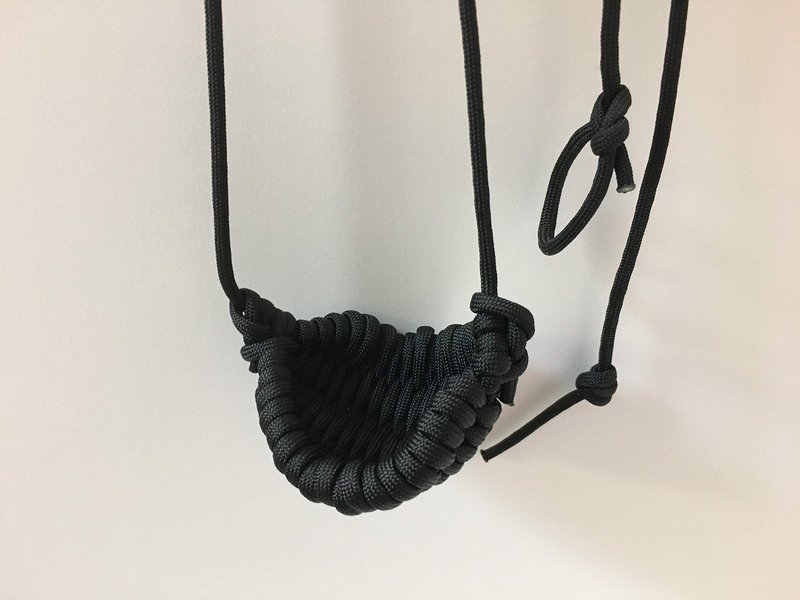 Paracord Shepherd Sling (Old-Fashioned Slingshot) Handmade by David The Shepherd (Black)