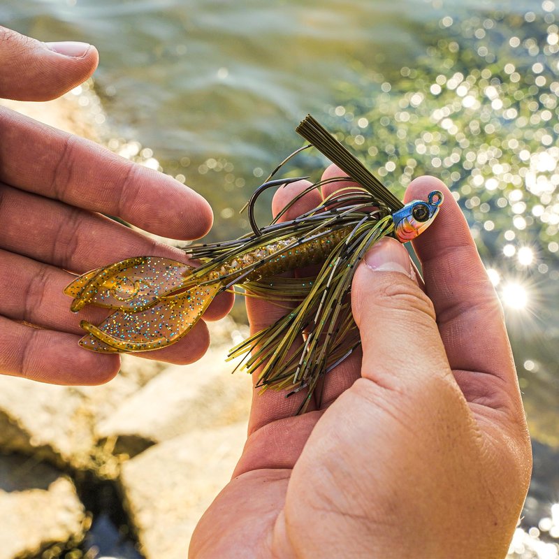 Bass Fishing Creature Bait – 6th Sense Bongo 3.7 – Jig Trailer Claws, 3D Scales, 6 Pack (Green Pumpkin Juice)