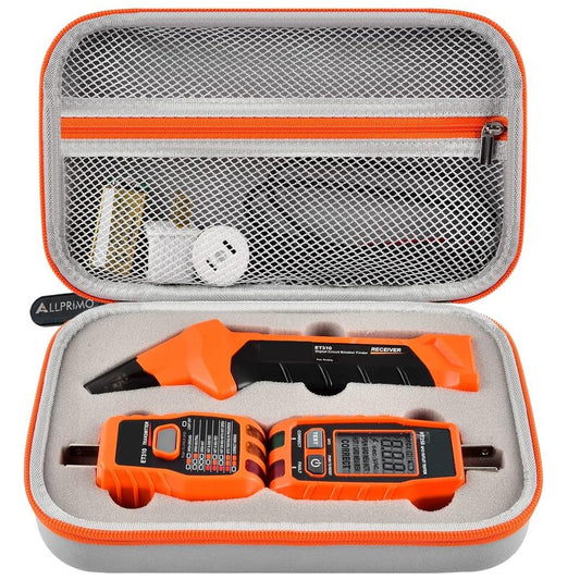 Case Compatible with Klein Tools ET310 AC Circuit Breaker Finder & 80016 Outlet Repair Tool Kit & RT250 GFCI Receptacle Tester. Electrical Storage Organizer Holder Bag (Box Only)-Grey