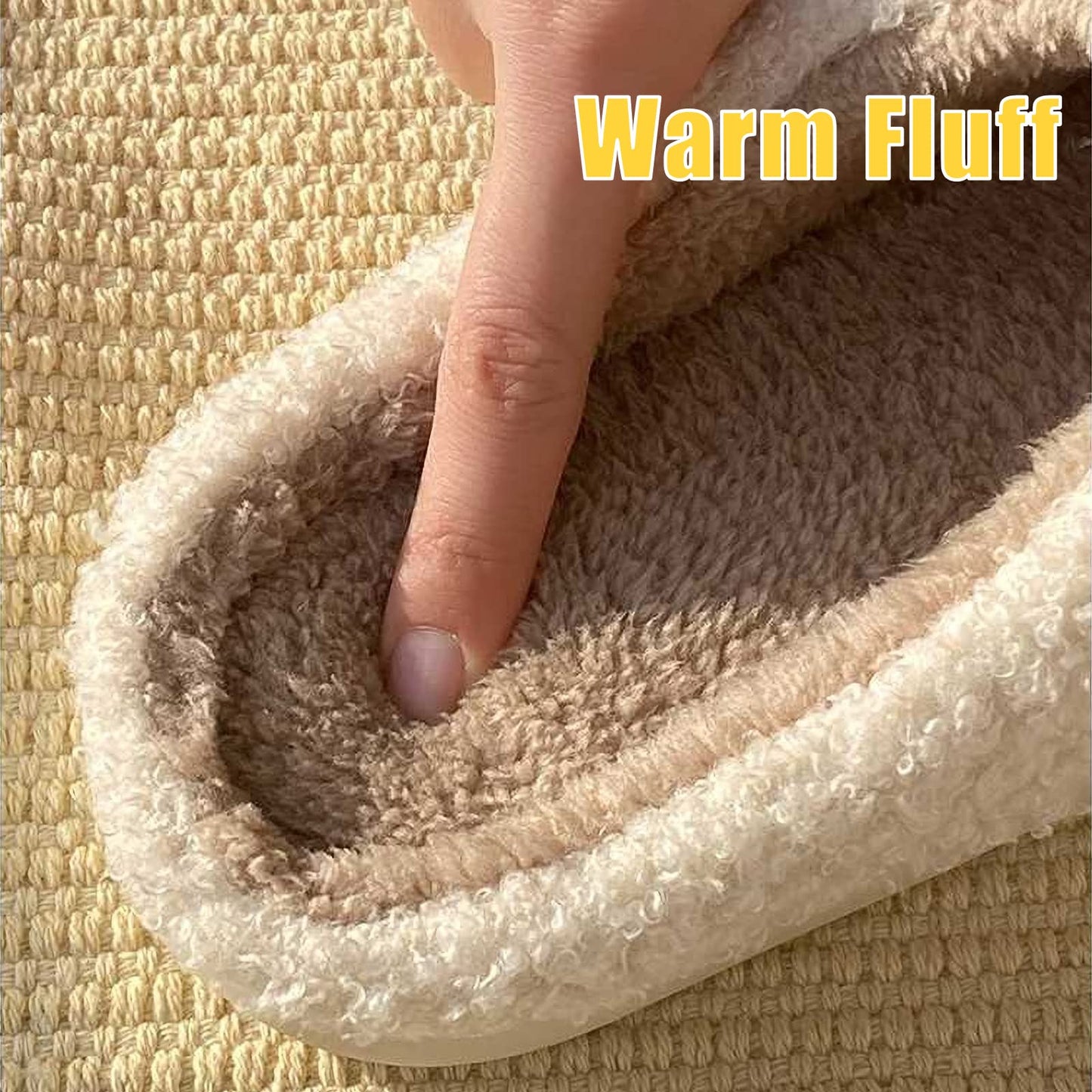 Smile Face Slippers for Women and Men, Retro Comfy Warm Soft Fuzzy Plush Slip-On House Shoes Funny Cute Happy Smile Home Winter Pillow Cloud Foam Fluffy Slipper for Indoor Outdoor,Black Size 12 13