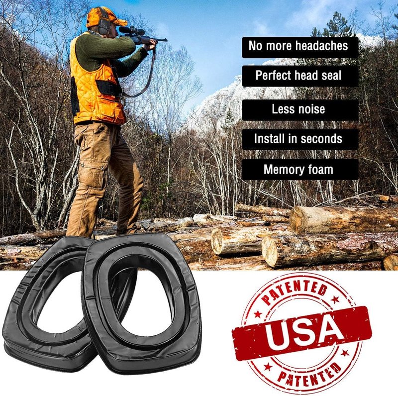 Gel Ear Pads for Howard Leight Impact Sport Pro Earmuffs - Comfortable Replacement Cushion