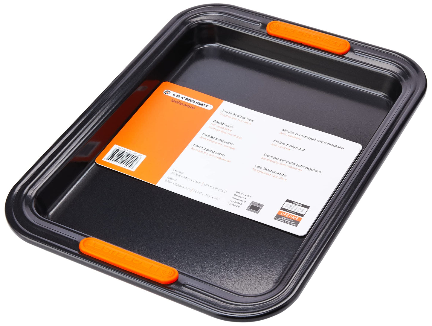 LE CREUSET 941034330 Baking Sheet, Non-Stick Coated Carbon Steel, Black
