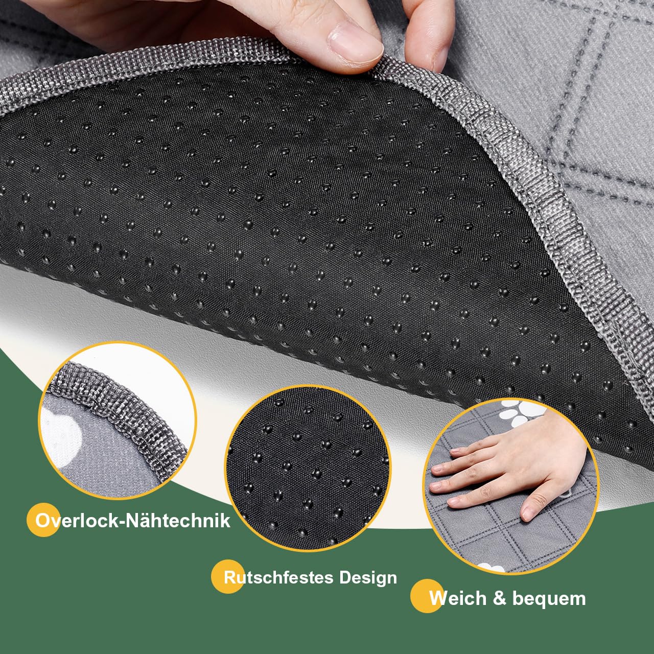 Gimars Reusable Dog Training Pads,2 Pack 120×90cm Washable Dog Pads,Thickened Absorbent Pet Mat,Fast Drying Training Mat for Puppy/Senior Pet Whelping Incontinence Housebreaking