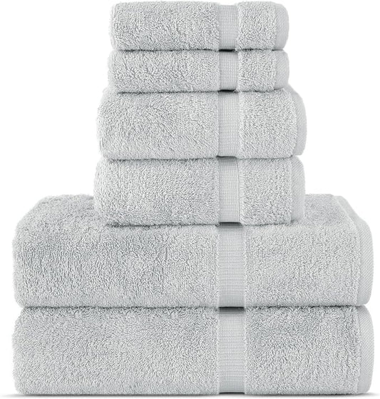 Chakir Turkish Linens Luxury Spa and Hotel Quality Premium Cotton 6-Piece Towel