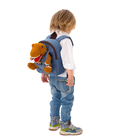 Naturally KIDS Dinosaur Backpack, Dinosaur Toys for Boys, 3 Year Old Boy Gifts, Toddler Backpack