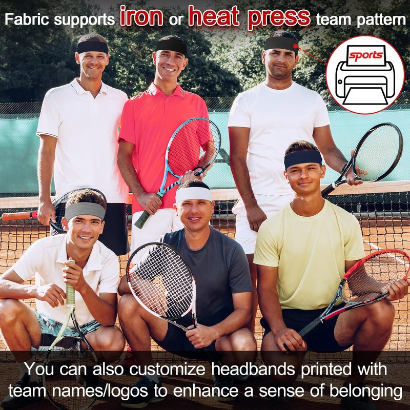 10 PCS Headbands for Women - Fashion Non Slip Headbands for Women and Men Perfect for Sports and Outdoor Activities in Summer, Including Running, Yoga, Cycling, Gym Workouts