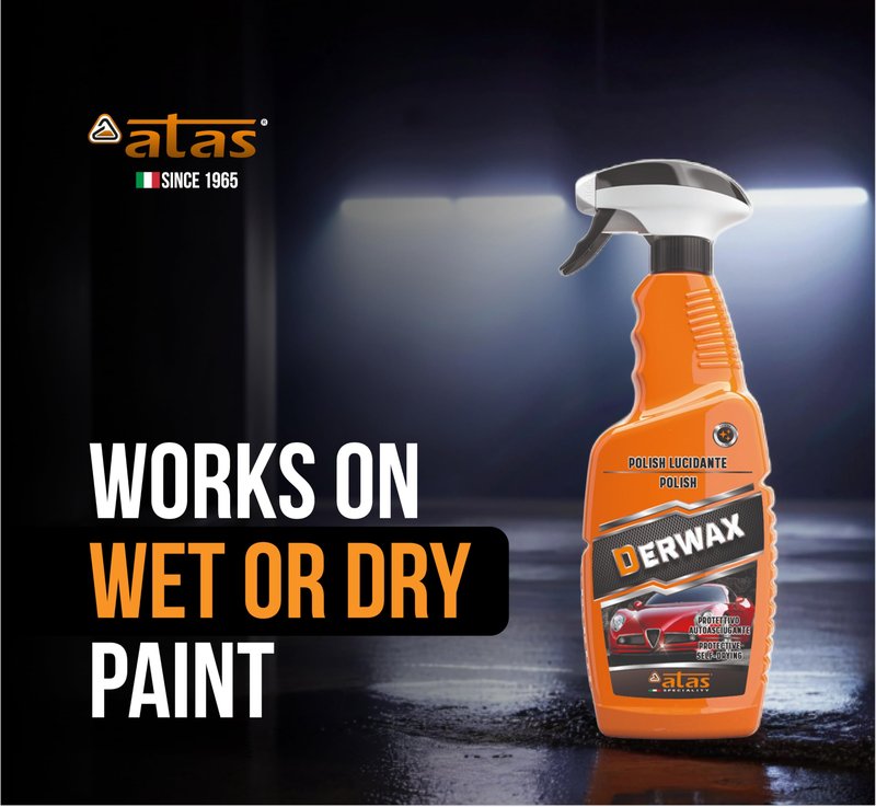 Spray Wax for Cars – Instant Mirror Shine & Streak-Free Finish – Premium Italian Formula, Easy Wipe-On Car Wax Spray for Deep Gloss, Slick Surface & Protection on Paint, Plastic & Trim – 25 Oz