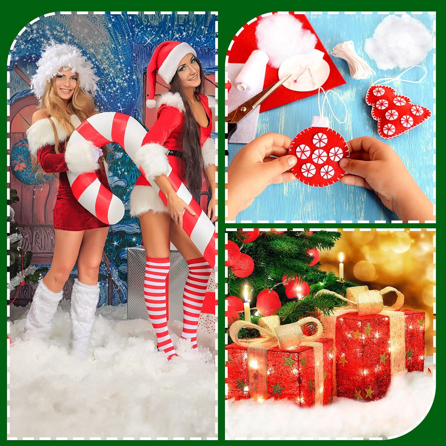 Riakrum Fake Snow Decor Artificial Fluffy Fiber Stuffing Fake White Snow for Tree Covering Home and Party Decorations(60 G)