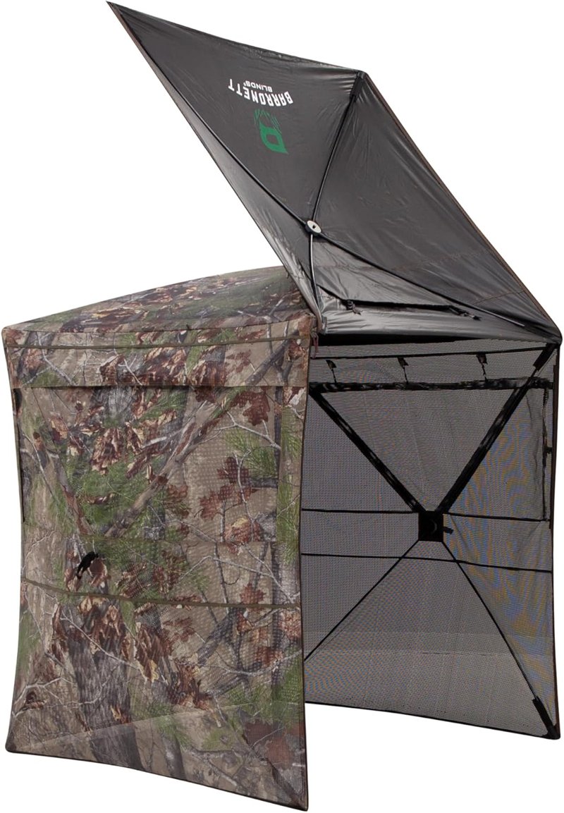 Barronett Blinds® Insight See-Through Hunting Blind - Silent Shooting Windows, 71” x 71” x 68”