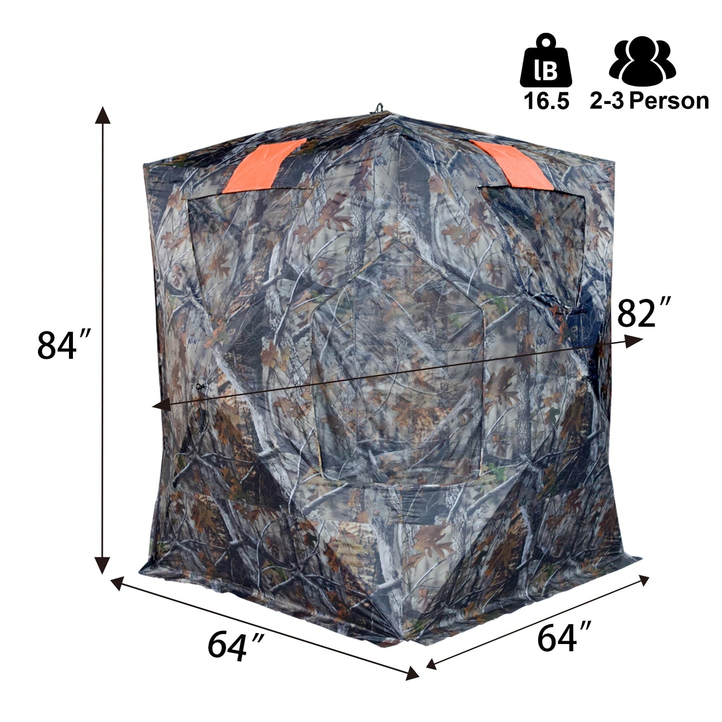 JM Rusk Two-Tall Extra Tall Two to Three Person Hunting Blind
