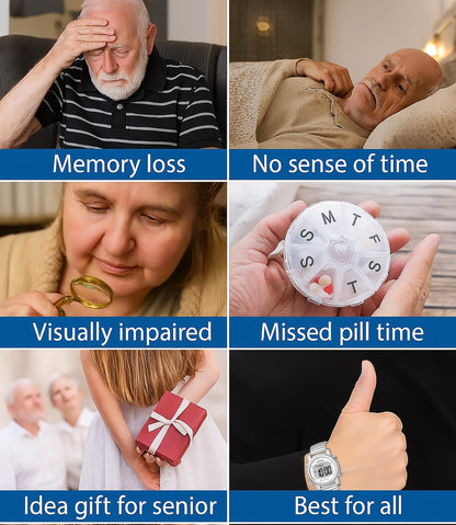 FIVE SENSES Atomic! Talking Watch - Sets Itself Senses Metal Easy-to-Read Talking Watch (Silver)