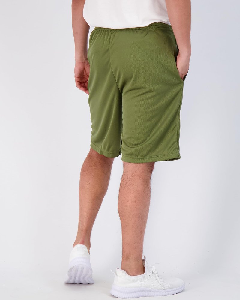 Real Essentials 3 Pack: Men’s 9" Mesh Basketball Shorts | Long Athletic Performance Gym Short with Pockets - Set 3, M