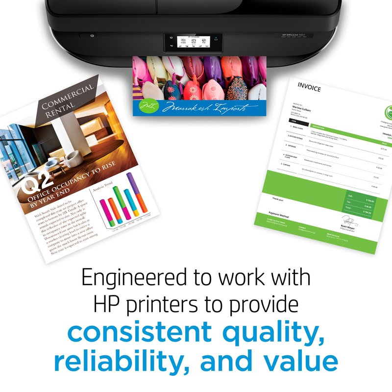 HP 64 Black & Tri-Color Ink Cartridges Printers (Combo Pack) | Works with Printer Series: Inspire 7950e; Envy Photo 6200, 7100, 7800; Tango | Eligible for Instant Ink | X4D92AN