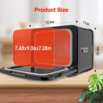 8.5L Towel Warmer Cabinet can Hold 12 Wet Facial Towels,Fast Heating with One-piece all-aluminum liner,Hot Towel Warmer Use for Spa,Hair Beauty,Salon - Black