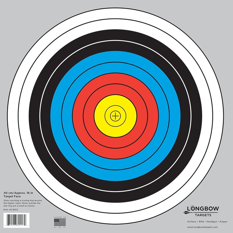Archery Targets 40cm & 80cm - Durable 20 Pack for Precision Shooting | Ideal for Practice and Competitions