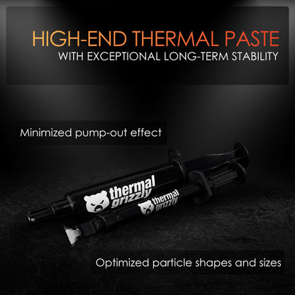 Thermal Grizzly Duronaut - 6 Gram - Enhanced Durability & High Performance Thermal Paste - for Maximum Thermal Conductivity While Overclocking CPU/GPU/PS4/PS5/Xbox