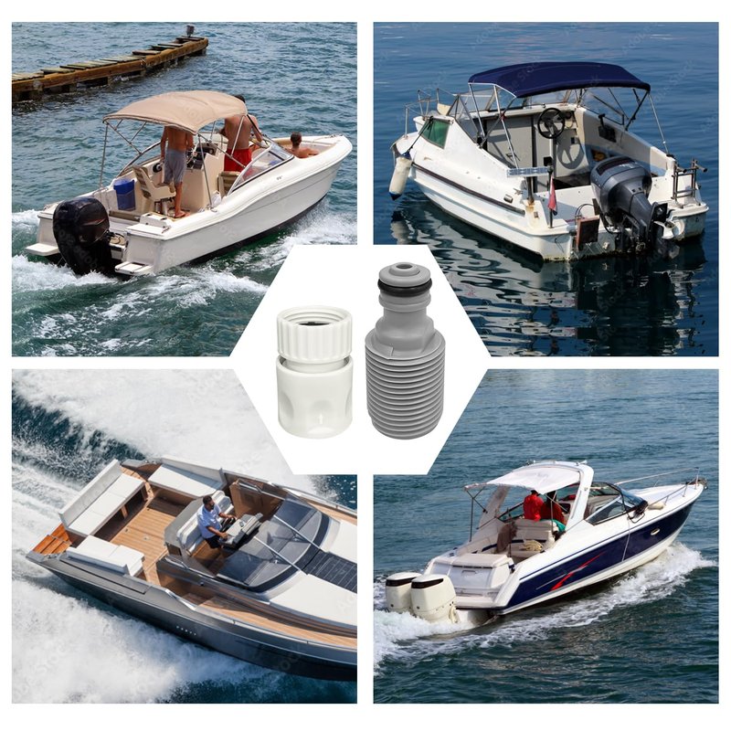 Outboard Motor Quick Connect Flush Kit，Compatible with Mercury, Mariner, Yamaha and Suzuki Outboard Engines Red
