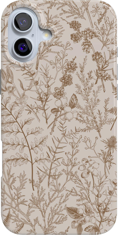 Casely iPhone 16 Case | Compatible with MagSafe | Classic Ultra-Slim Design (Sage Garden | Green Floral)