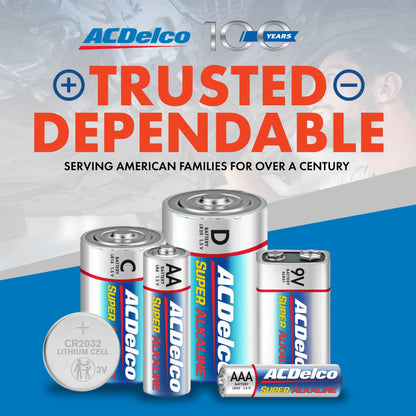 ACDelco Double AA and Triple AAA Batteries, 40-Count Battery Combo Pack for Home and Office, 20-Count Each, 10-Year Shelf Life
