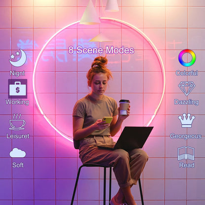 ANTELA Smart Bulb E14 Alexa Light Bulb C37 LED Dimmable Bulb RGB 16 Million Colors 2700-6500K, Smart Life APP Control, Voice Control, Compatible with Alexa, Google Home, 2PCS