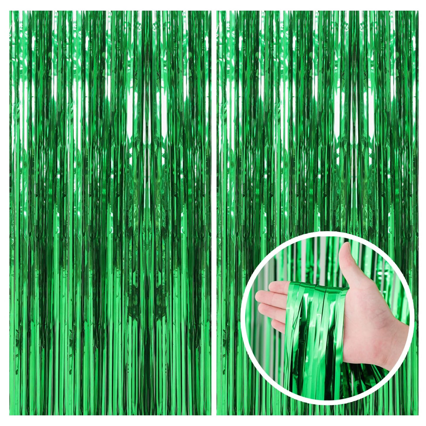 2 Pack Pink Backdrop Party Decorations Tinsel Curtain Party Backdrop Foil Fringe Birthday Decorations Photo Booth Streamer Backdrop Pink Theme Bachelorette Graduation Decor