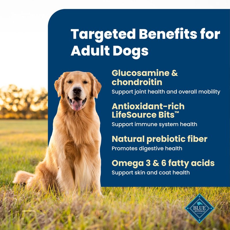 Blue Buffalo Life Protection Formula Chicken & Brown Rice Adult Dry Dog Food, Supports Immunity with Antioxidant-Rich LifeSource Bits, Promotes Healthy Muscle Development, Skin & Coat Health, 5 lbs.