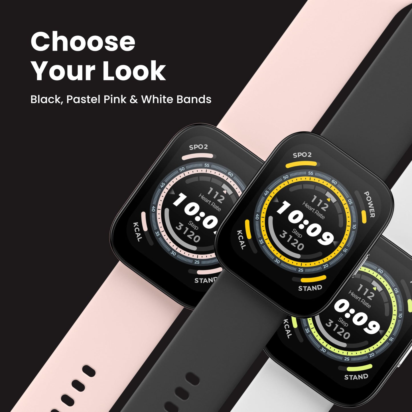 Amazfit Bip 5 Smart Watch 46mm, GPS, Amazon Alexa Built-in, Bluetooth Calling, 10-Day Battery, Heart-Rate & VO2 Max, Sleep Health Monitoring, AI Fitness Tracker App, for Android & iPhone, Pastel Pink