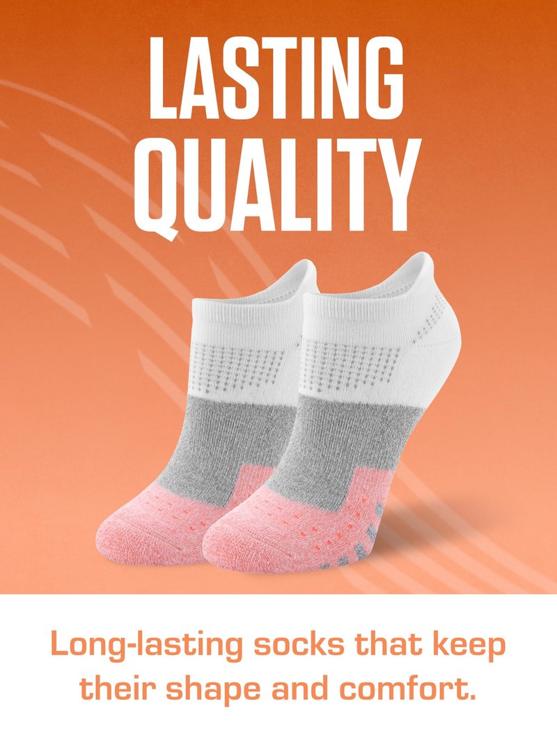 SOF SOLE Women's Performance No-Show Socks (Multi-pack) - Ultra-Soft Rayon - Arch Band Support, Cushioned Heel, Toe & Tab - Breathable, Keeps Feet Dry & Fresh - Flexible Fit for All-Day Wear