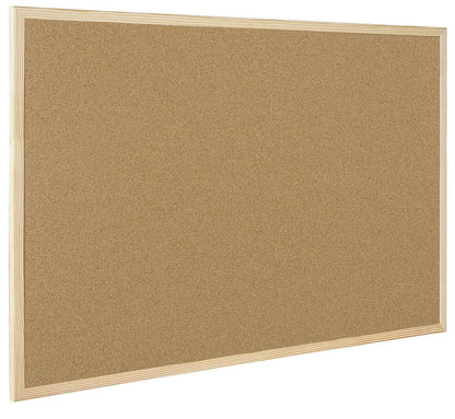 Q-Connect Lightweight Cork Noticeboard 600 x 900 mm