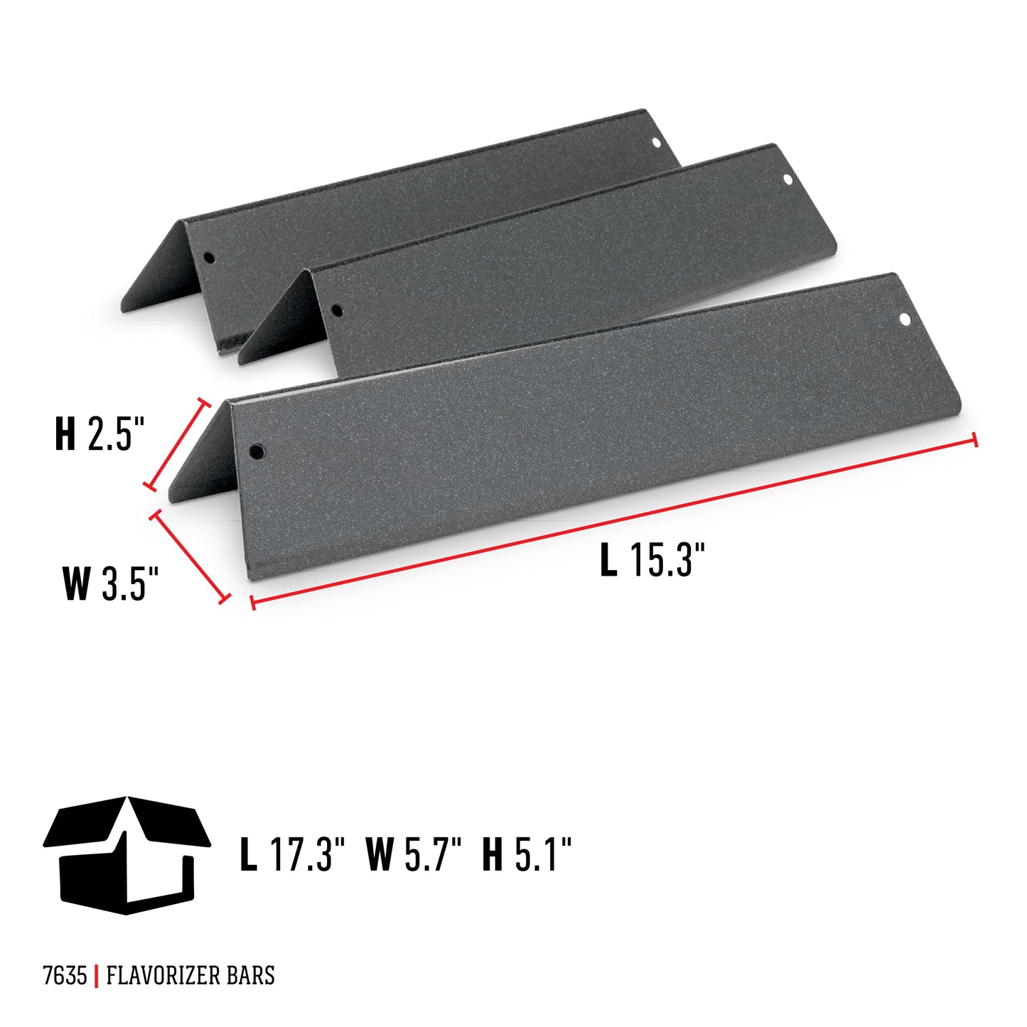 Weber 7635 Flavorizer bars, porcelain enamelled