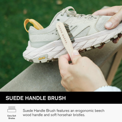 Jason Markk Suede Cleaning Kit, Shoe Cleaner, Trainers Care, 2-Piece Set, Brush & Stain Eraser, Ideal for Footwear, Safe for Leather, Suede, Nubuck, Cotton, Knits