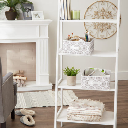 DII Non Woven Polyester Storage Bin, 11x11x5.5-inch, Starburst Gray, 2 Piece