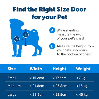 PetSafe — Original Staywell cat and dog flap, 2 way access in or out - Indoor and outdoor pet door, Rigid, Closure Panel included — White, M