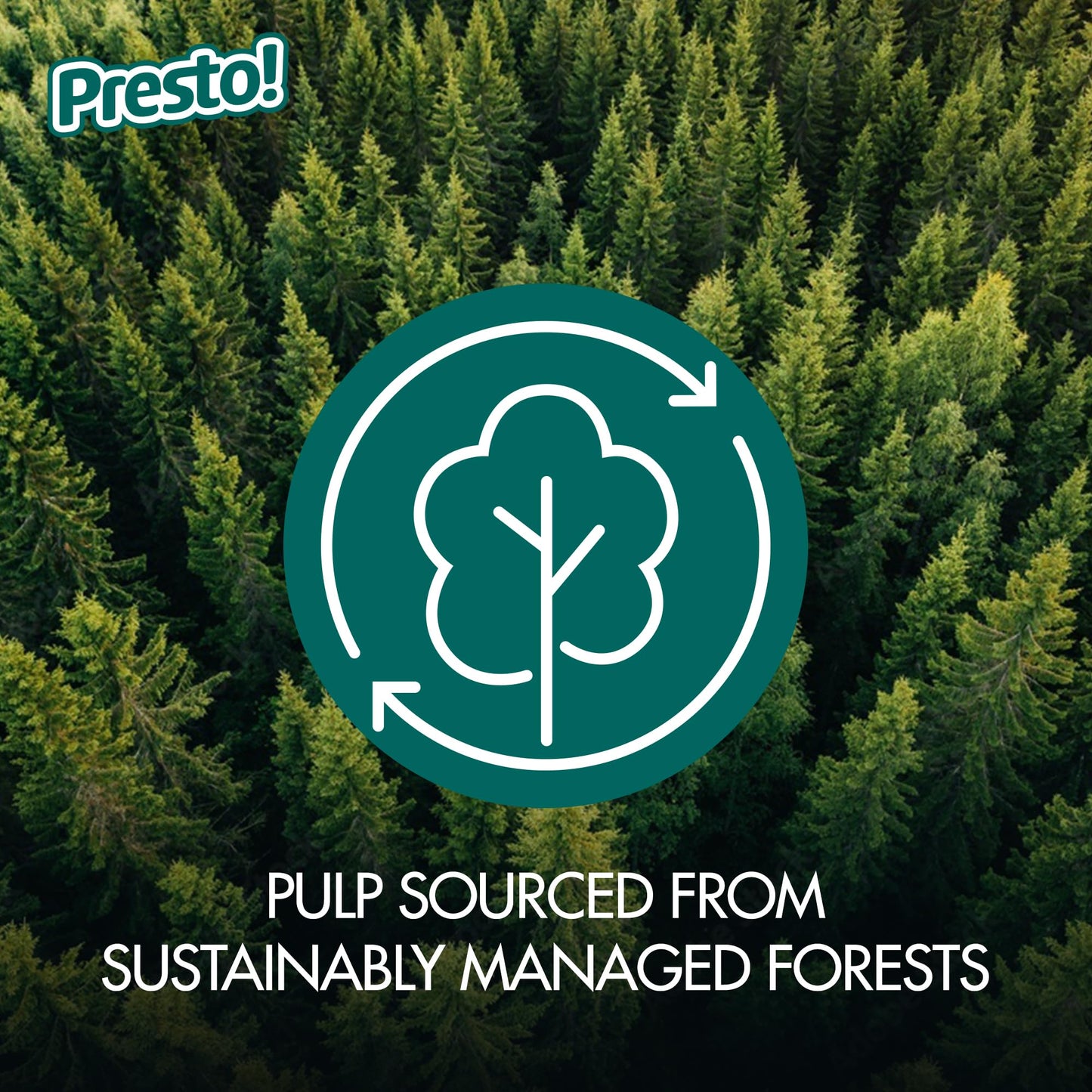 Amazon Brand - Presto! Flex-a-Size Paper Towels, 158 Sheet Huge Roll, 12 Rolls (2 Packs of 6), Equivalent to 38 Regular Rolls, White