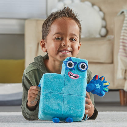 Learning Resources Sing-Along Numberblock Five Plush Interactive Toy, Counting Toy Age 3+, Light Up Toy, 12 Phrases and Songs, Numberblocks Theme Song