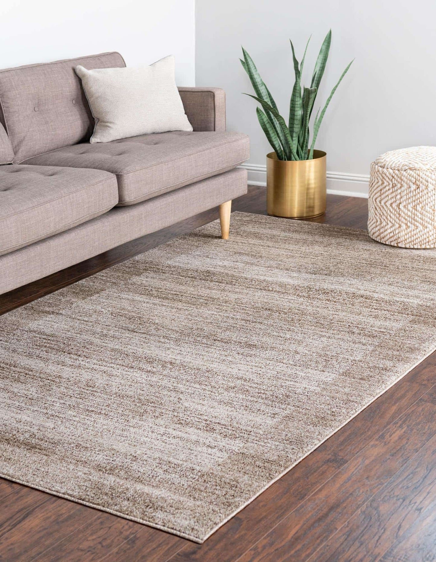 Unique Loom Del Mar Collection Area Rug - Abigail (4' 1" x 6' 1" Rectangle, Beige/ Ivory)