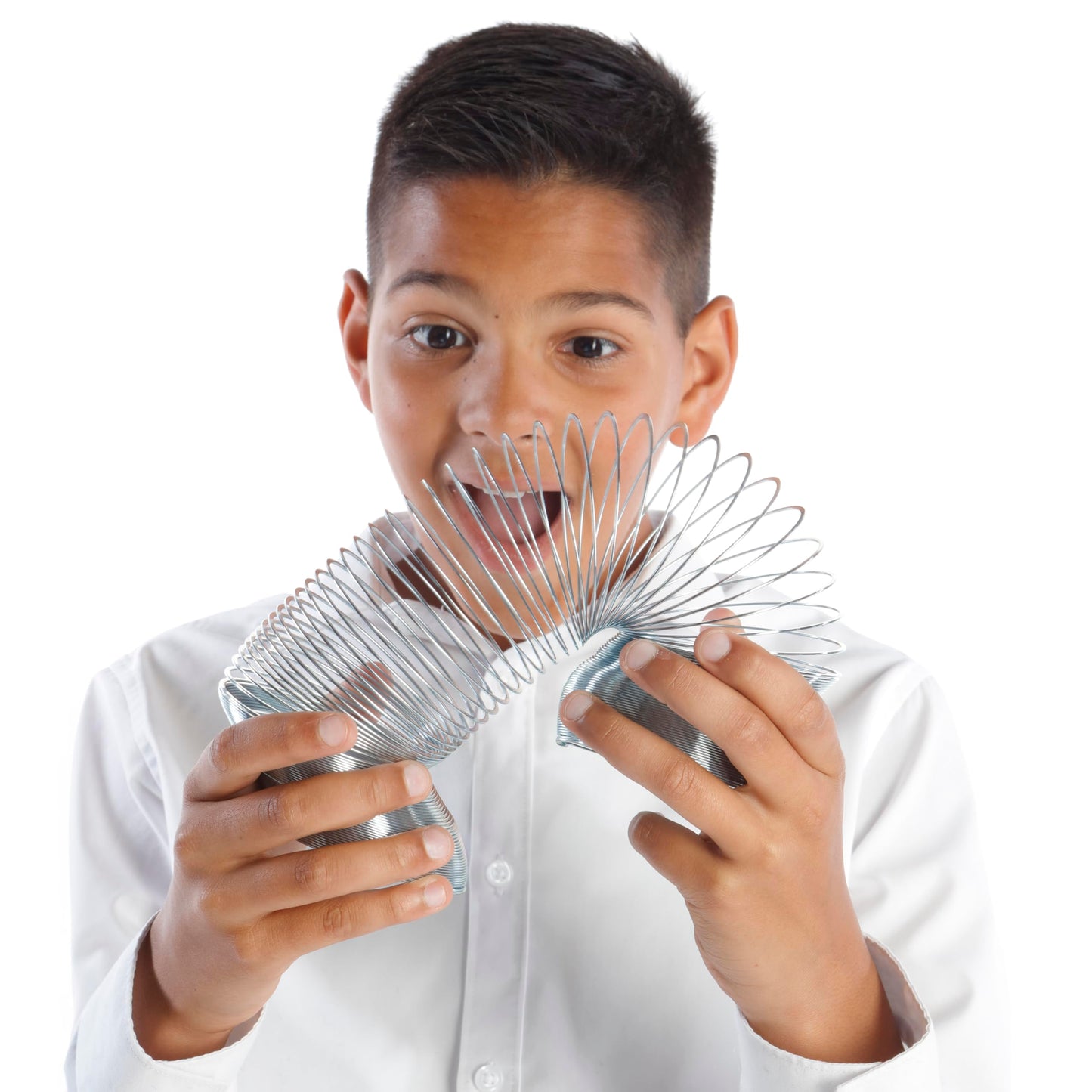 WOW! STUFF Super-Size Metal Spring Toy – Giant Stretchy Slinky for Kids and Adults – Classic Sensory STEM Toy, Performs Tricks, Walks Downstairs, Robust and Durable, Fun for All Ages 5+