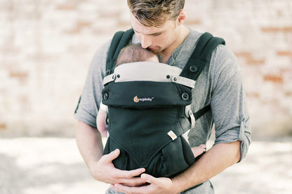Ergobaby Baby Infant Insert for Baby Carrier with Neck & Head Support, for Newborns (Holds 3.2 - 5kg), Cotton Grey