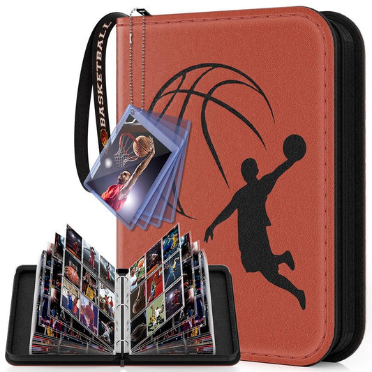Basketball Card Binder 720 Pocket, Sports Card Binder with Card Display Design, Premium Card Holder with Sports Pattern Wristband Fit for Basketball Cards 2026